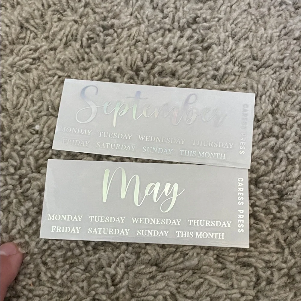 Caress Press February Weekly Planner Sticker